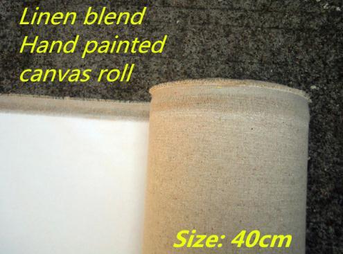 40cm primed linen blend smooth texture for practice