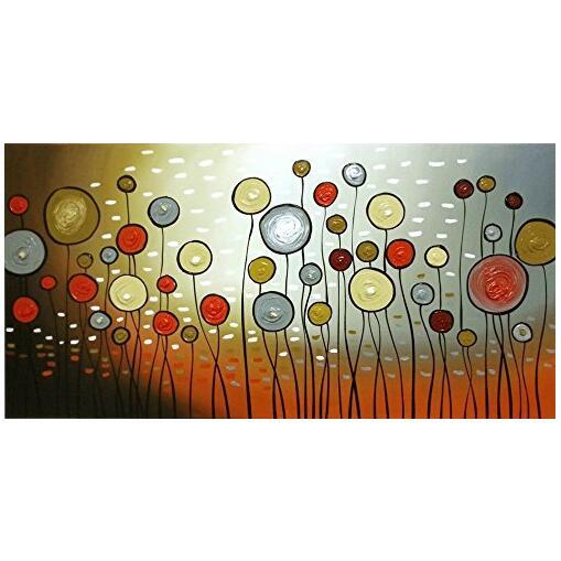 100% Hand Painted Oil Painting On Canvas Abstract Flowers Artwork Floral Painting Wall Art Home Decoration