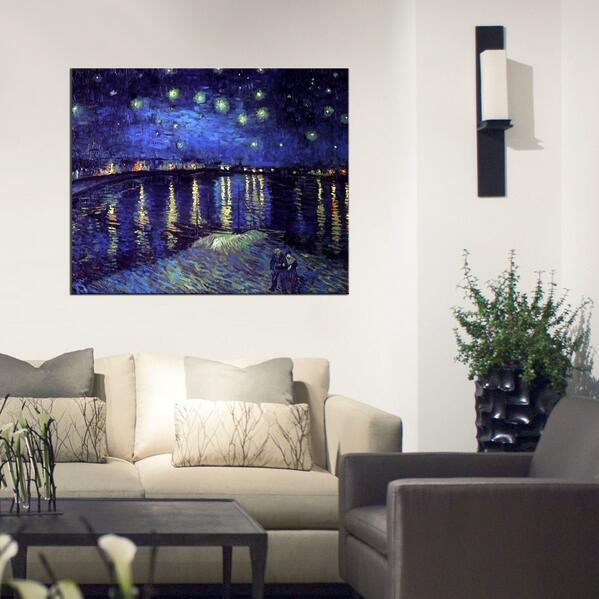 Handmade Modern Oil Painting on Canvas Wall Art Beautiful Night Sky Gift for Living Room Decoration No Frame