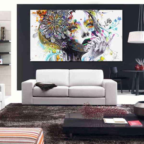 Nice Flower fairy HD print painting on canvas abstract figures oil painting modern fashion home wall art decoration picture