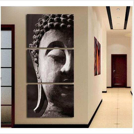 3 Panel High Quality Hand-painted Group Oil Painting Wall Art Religion Buddha Oil Painting On Canvas