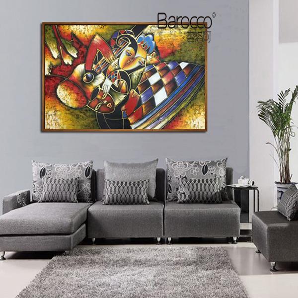 Classical Style 100% Hand Painted Abstract Figures Oil Painting on Canvas Modern Home Wall Art Decoration No Framed