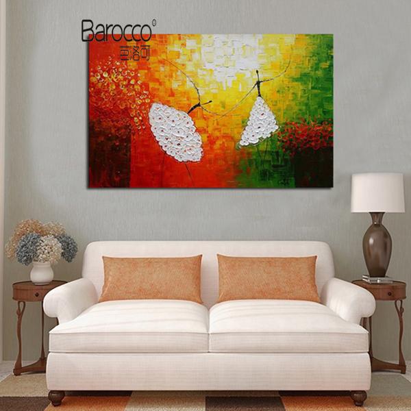 Modern Abstract Ballet Dancer Paintings 100% Hand Painted Figures Oil Painting on Thick Canvas Wall Art Decoration for Home