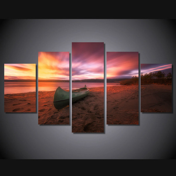 LARGE 5Panels Sea Beach Seascape Landscape Picture Poster Giclee Canvas Prints Home Hotel Decor interior (No Frame)