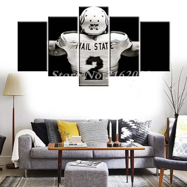 Unframed 5Panel America wall art design US UK Basketball Boston Paintings Team Pictures Sports Posters Logo Modern Stadium Photo