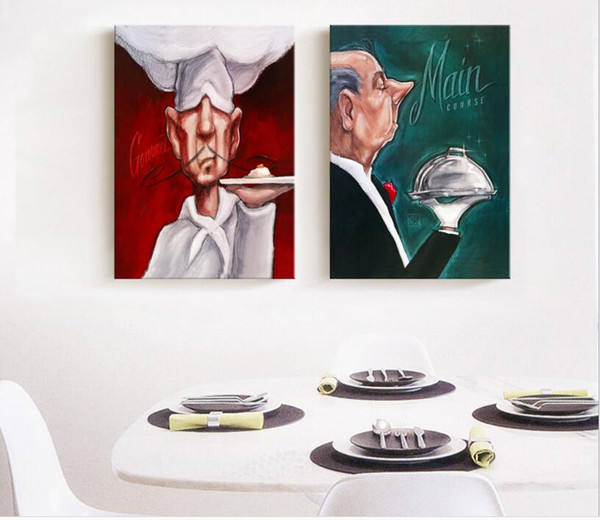 Wholesale freeshiping Spraying Decor Painting Printing chif and waite Unframed semi-manufacture Fiber cloth Painting restaurant decor
