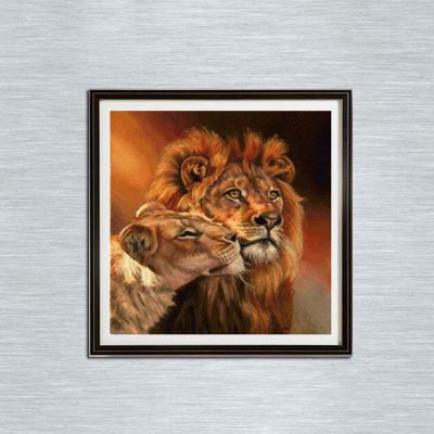 30*30cm Lion in Love 100% Full 5D Diamond Painting Kit Decoración Del Hog Home Decor Wall Art Diamond Craft Supplies