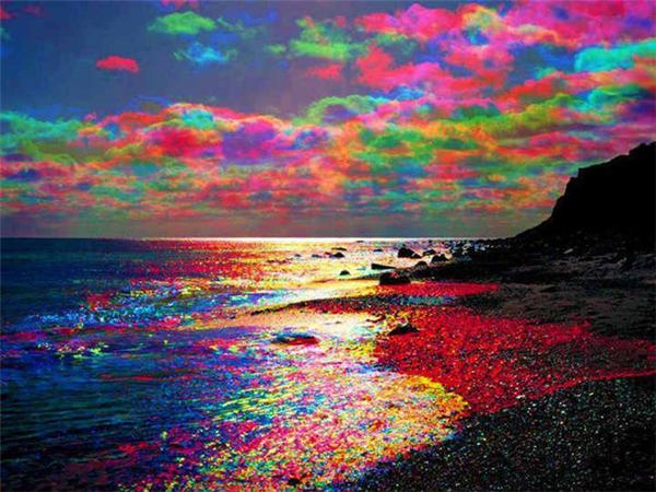 5D Diamond embroidery color sky sea diy diamond painting cross stitch kit resin full square&round diamond mosaic home decor gift BB1457