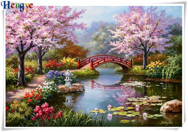 5D Diamond embroidery landscape lake diy diamond painting cross stitch kit resin full square&round diamond mosaic home decor gift yx3250