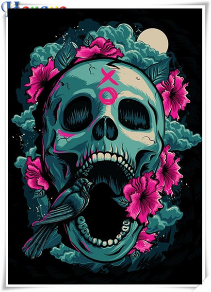 5D Diamond embroidery Human skeleton diy diamond painting cross stitch kit resin full square&round diamond mosaic home decor gift AA0312