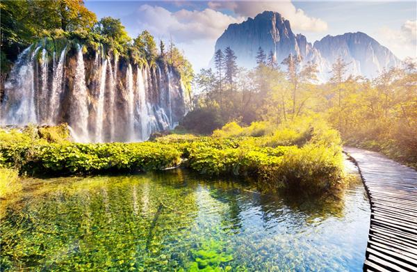 New Diamond Embroidery needlework diy Diamond painting Cross Stitch Kits scenery waterfall lake full round diamond mosaic Room Decor yx1454