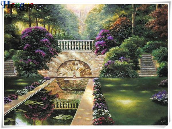 Mosaic home decor gift scenery flower garden 5D diy diamond painting cross stitch kit rhinestone full round&square diamond embroidery yx3259