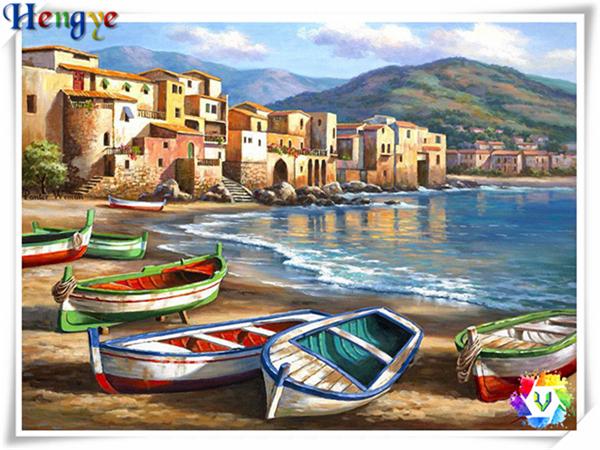 5D Diamond embroidery scenery sea citydiy diamond painting cross stitch kit resin full round&square diamond mosaic home decor gift y3372