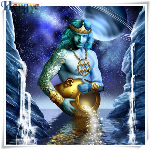 5D Diamond embroidery people Aquarius diy diamond painting cross stitch kit resin full square&round diamond mosaic home decor gift AA0452