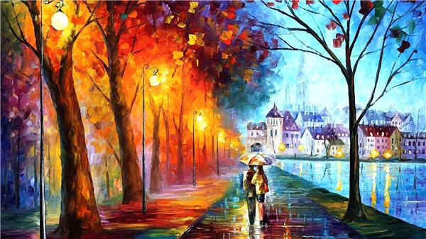 5D Diamond embroidery night rain street diy diamond painting cross stitch kit resin full square&round diamond mosaic home decor gift BB0456