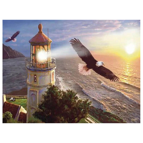 kexinzu Full Diamond Embroidery Cross Stitch Animal Eagle 5D Diy Diamond Painting Kit Square Round Drill Stone Mosaic