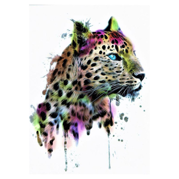 Kexinzu Full 5D diamond painting Kit Animal leopard Decorative painting Room Embroidered diamond cross stitch picture diamant painting