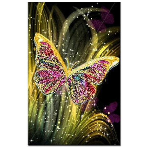 2018 5D diamond painting Colorful Butterfly Decorative painting room Embroidered diamond cross stitch picture diamant painting