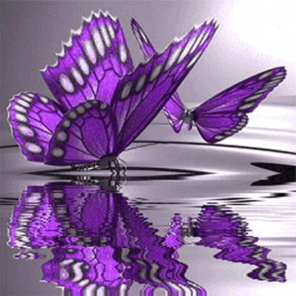 Purple Butterfly Full 5D Square drill Diamond Paint Embroidery pattern Cross Stitch kits Mosaic Decor stickers For Gift