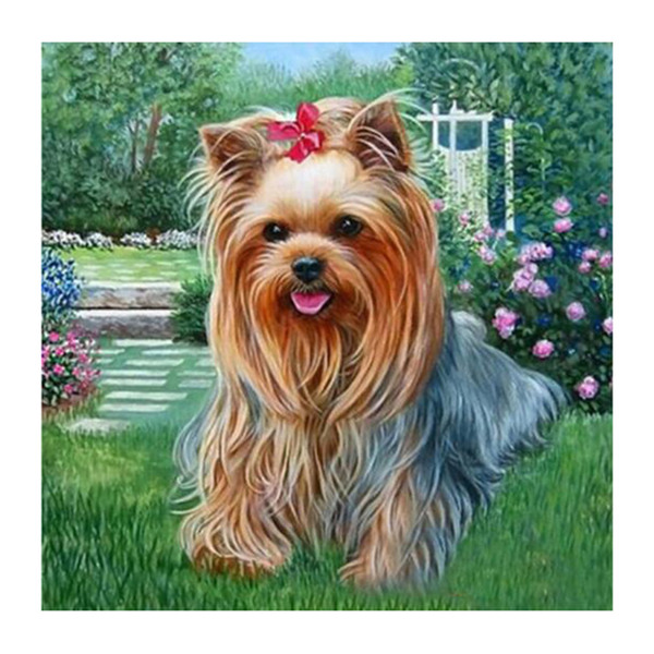 New Cool Long haired dog 5D Square drill Diamond Paint Embroidery pattern Cross Stitch kits Mosaic Decor stickers