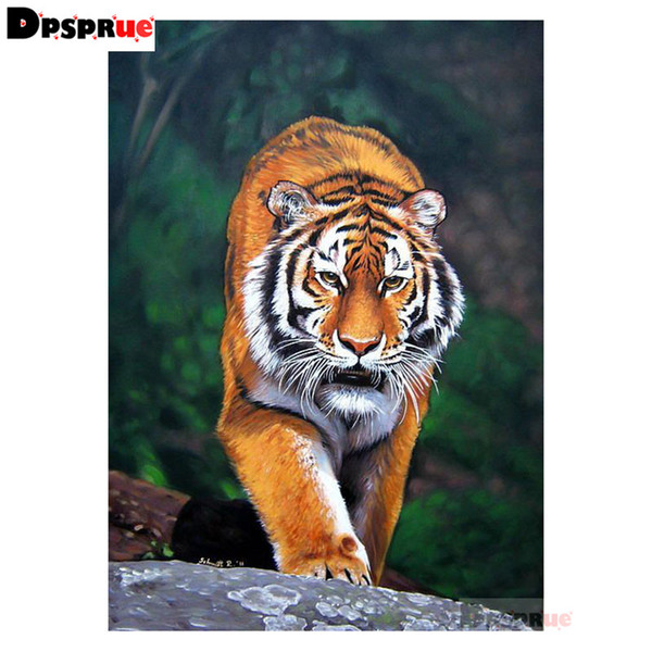 kexinzu 5D DIY Diamond Painting Animal Tiger Embroidery Full Square Round Stone Beads Diamant Cross Stitch Mosaic Gift 01