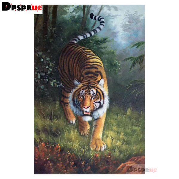 kexinzu 5D DIY Diamond Painting Animal Tiger Embroidery Full Square Round Stone Beads Diamant Cross Stitch Mosaic Gift 03