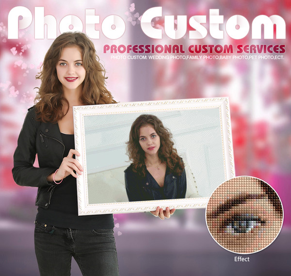 Photo Custom Diamond Painting Cross Stitch Full Square Rhinestone Diamond Mosaic Private Selfie custom Diamond Embroidery Gifts