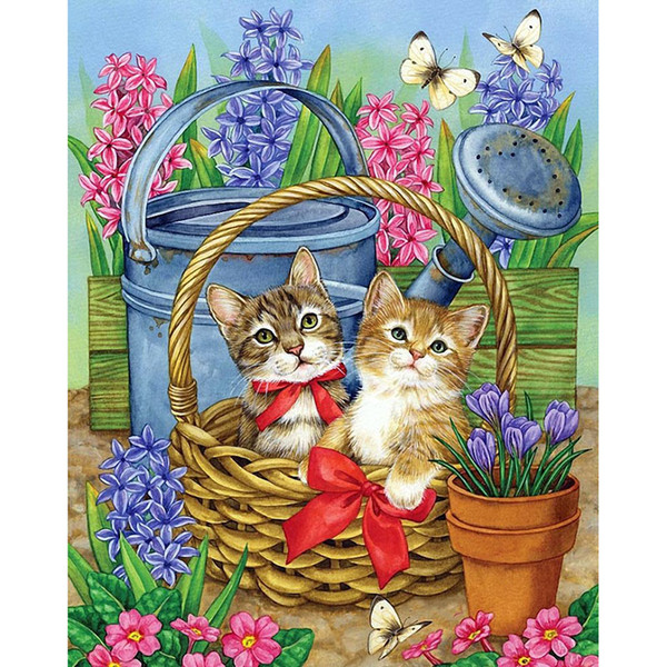 5D,DIY,Diamond Embroidery, Cute Cat,Cross Stitch,Diamant Mosaic ,Diamond Painting,Wall Stickers,Home Decor