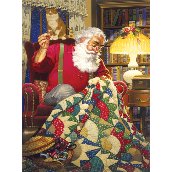DIY 5D 3D Full Square Round Diamond Painting Kits Diamant Embroidery Pictures Arts Hobby Craft Home Wall Decor Santa Claus Christmas Gift