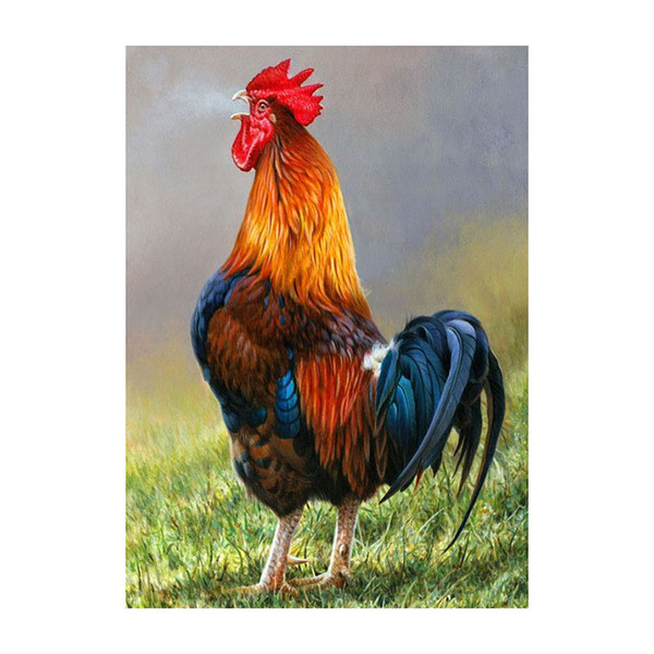 Kexinzu Full 5D diamond painting Kit Animals Cock Decorative painting Room Embroidered diamond cross stitch picture diamant painting 01