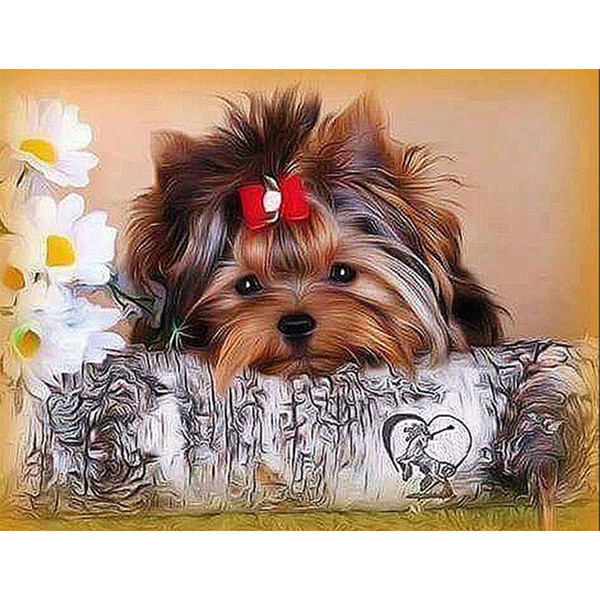 Dpsprue Full Square Round Drill 5D DIY Diamond Painting Kit Animal Dog Embroidery Cross Stitch Mosaic 3D Rhinestone Home Decor Gift Dsds