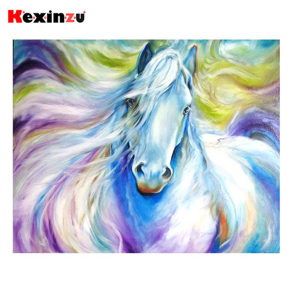 Dpsprue Full Square Round Drill 5D DIY Diamond Painting Kit Animal Horse Embroidery Cross Stitch Mosaic Rhinestone Home Decor Gift S014