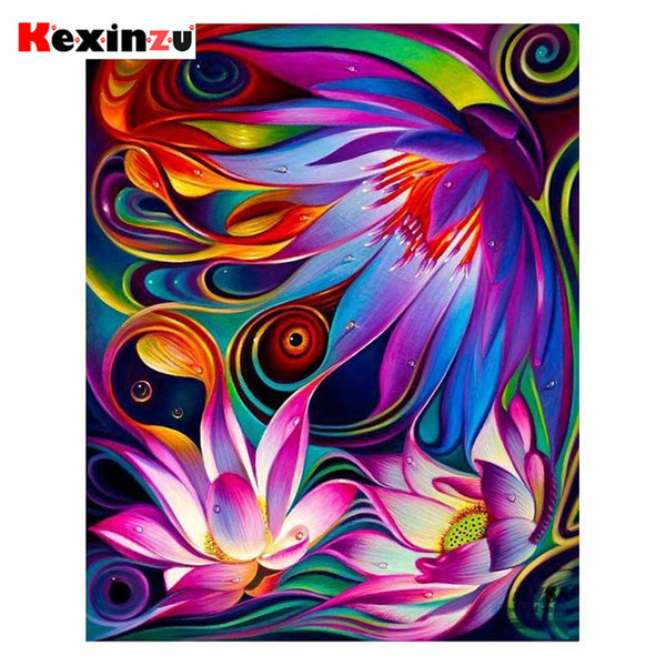 Dpsprue Full Square Round Drill 5D DIY Diamond Painting Kit Flower Embroidery Cross Stitch Mosaic Rhinestone Home Decor Gift D44