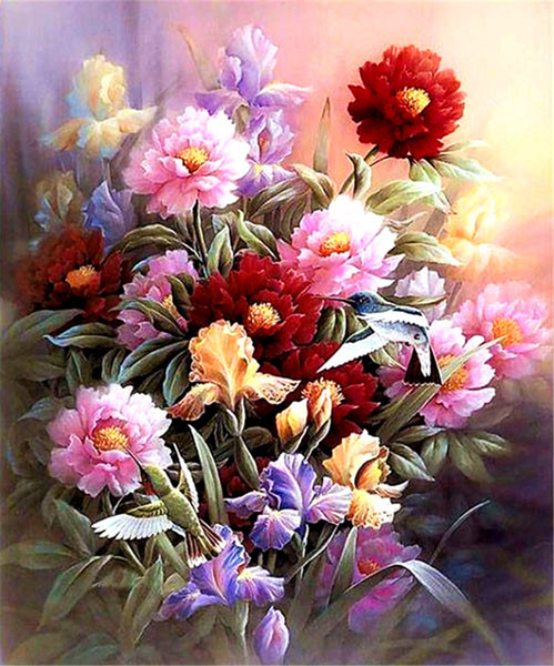 5D Diamond Embroidery Diy Diamond Full Beautiful flowers Diamond Painting Cross Stitch Home Decoration