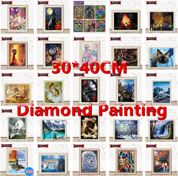 30*40CM Full 5D Diamond Painting Kits Embroidery Cross Stitch kits living room mosaic pattern Home Decor 1 PCS