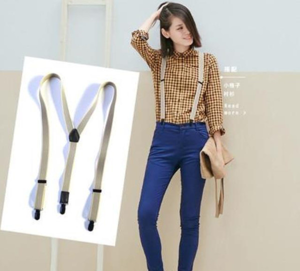 Hot fashion With classic pattern logo C C Elastic suspender lady strap black white 3 color suspender good quality