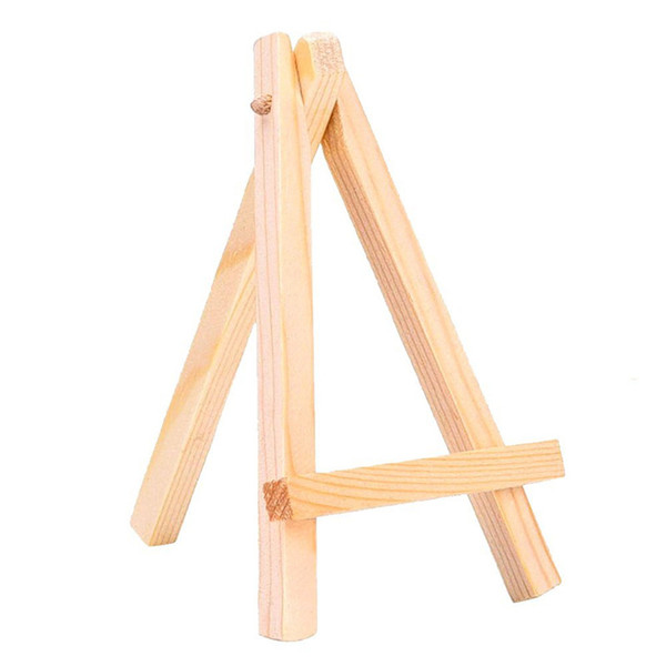 Mini Small Unfinished Wood Artist Easel Picture Holder Tripod Stand Painting Postcard Display Holder Frame Desk Decor Wood Crafts