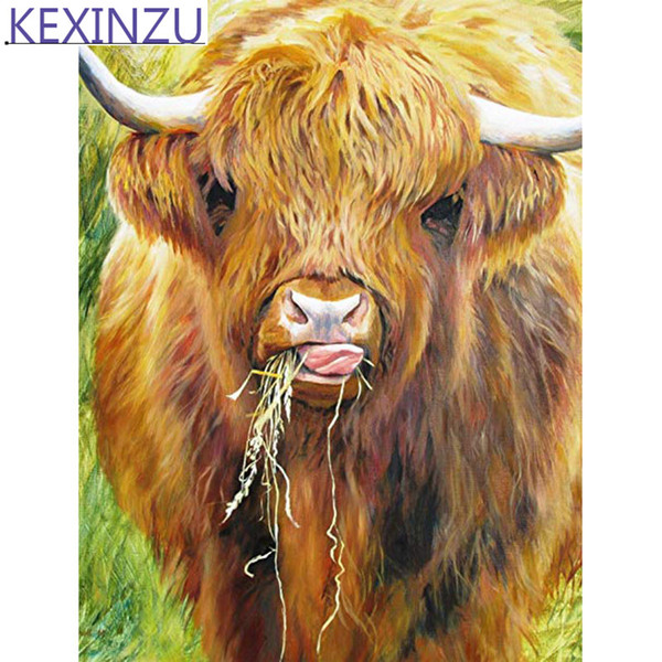 Kexinzu Full 5D diamond painting Kit Animal Sheep Decorative painting Room Embroidered diamond cross stitch picture paintin