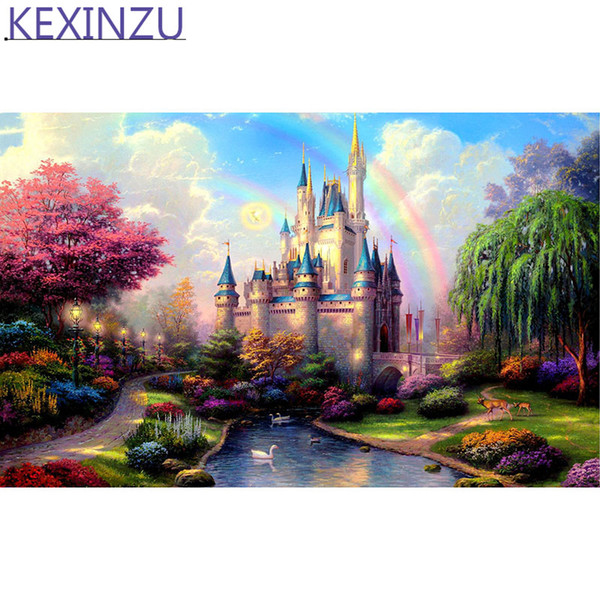 Kexinzu Full 5D diamond painting Kit Scenery Decorative painting Room Embroidered diamond cross stitch picture painting Tree