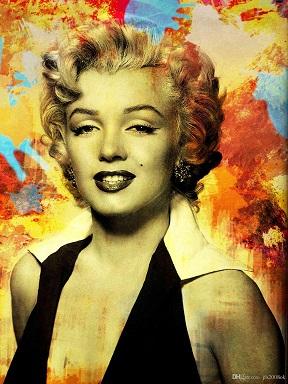 A3-35 Marilyn Monroe, High Quality Handpainted &HD Print Portrait Art Oil Painting On Canvas For Wall Decor Multi Sizes Frame Options