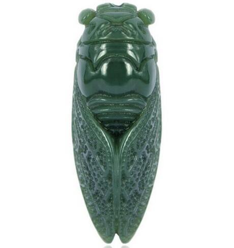 Hetian jade QINGYU natural jade cicada pendant golden cicada pendant promotion gifts