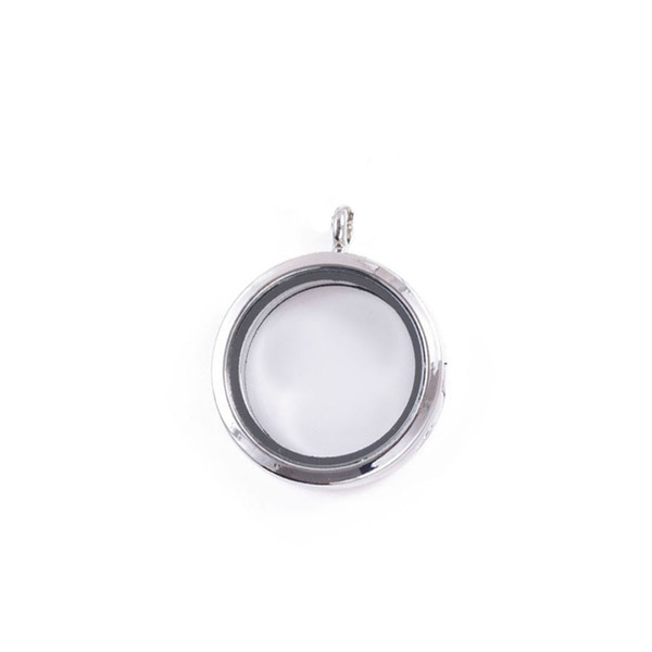 30mm Magnetic Glass Floating Charm Lockets Pendant For DIY Memory necklace Locket Imitation