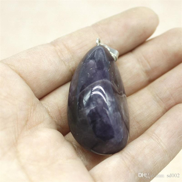 Exquisite Necklace Pendant Beads Jewelry Ornament Tide Natural Teardrop Type Blue Kyanite Charm For Women Easy Carry 4 5mt2 cc