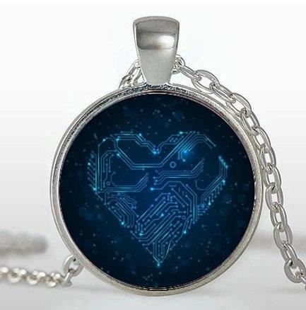 Circuit Board pendant. Printed Сircuit Board electronic Necklace. PCB Computer board jewelry, Birthday gift