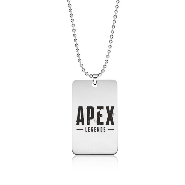 Apex Legends Pendant Necklace Stainless Steel Kids Hot Game Fans Friends Gift Silver Hot Selling Necklaces