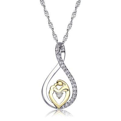 2019 Mother day jewelry Mother's Day Silver Charm Giving Mother's Gift Electroplating Two-Color