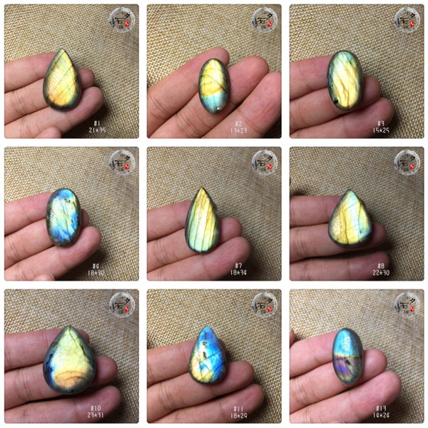 Beautiful Fashion Moonstone Wholesale Labradorite Necklace Pendant Quartz Crystal Pendant Yellows Blue Purple Girls Lady Quality Jewelry