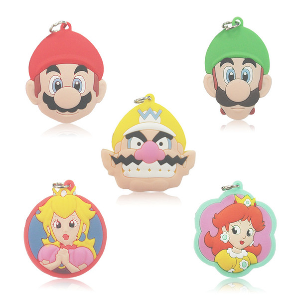 Free Shipping Super Mario PVC Cartoon Pendant Kids Pendants For Necklace Best Party Favor Supplies Children Gifts