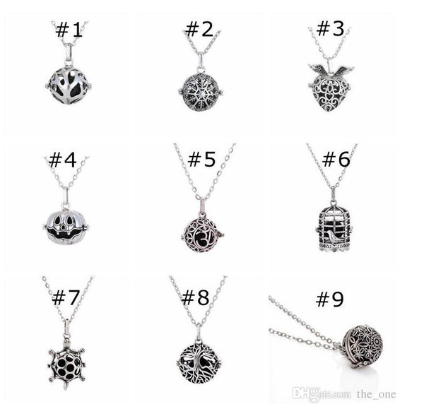 2018 Magic Locket Essential Oil perfume Diffuser Pendant Charms Necklace pendant Aromatherapy Locket charm pendant Fairy Orb TC180907