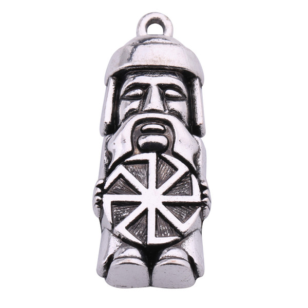 Dawapara Domovoi Greybeard Male Slavic Pendant Amulet Charm Jewelry Statement Necklace Figure Symbols for Men and Women